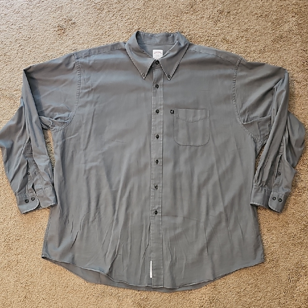 Brooks Brothers Charcoal Casual Button-Down Shirt